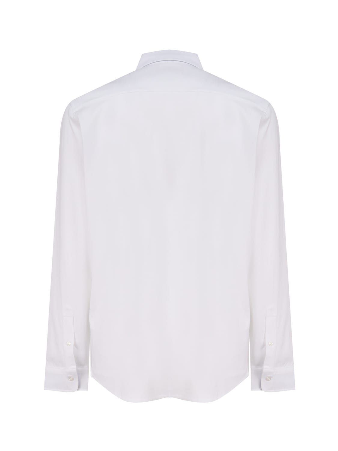 Shop Fay Cotton Shirt With Ton Sur Ton Logo In White