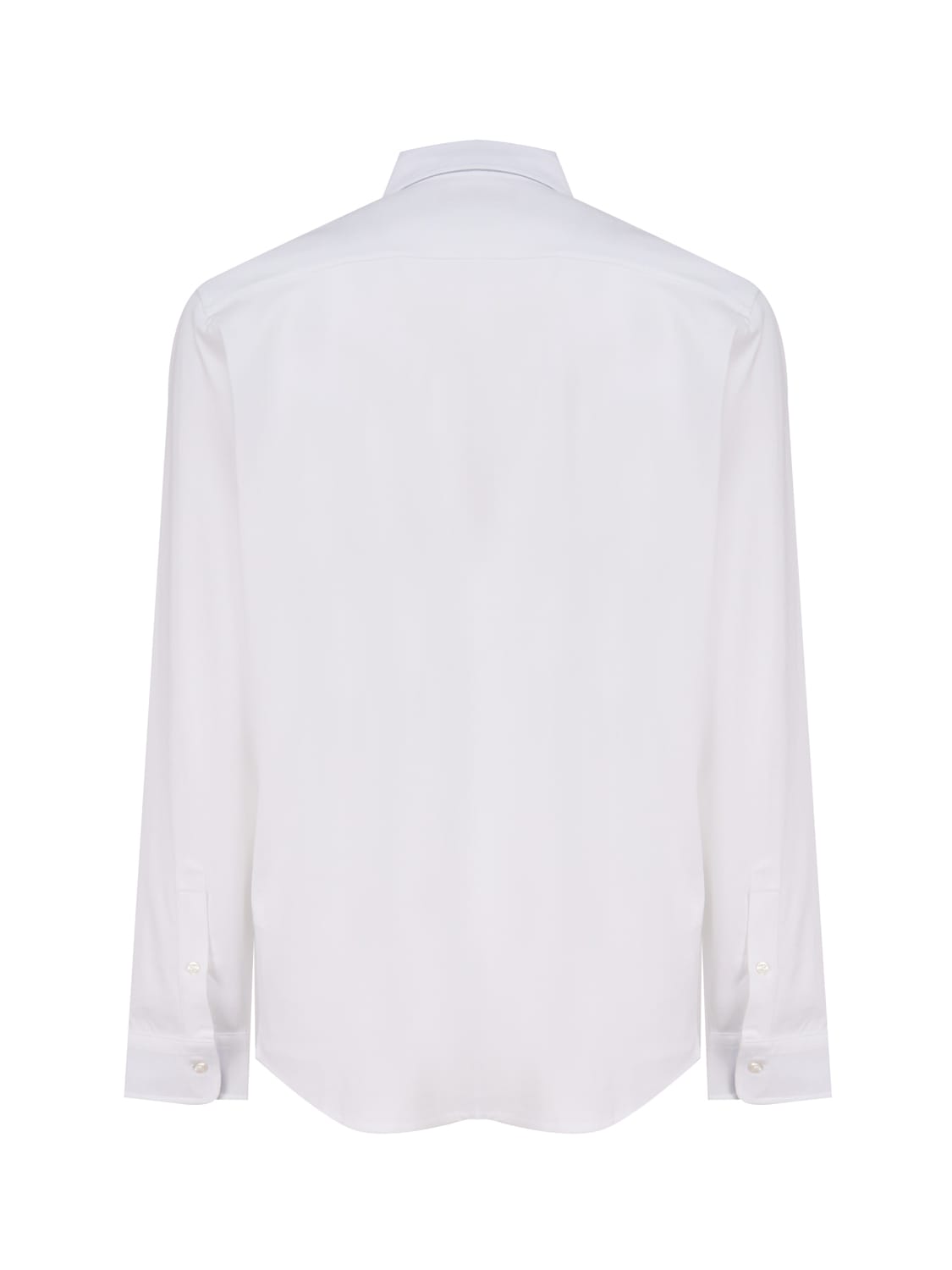 Fay Cotton Shirt With Ton Sur Ton Logo In White