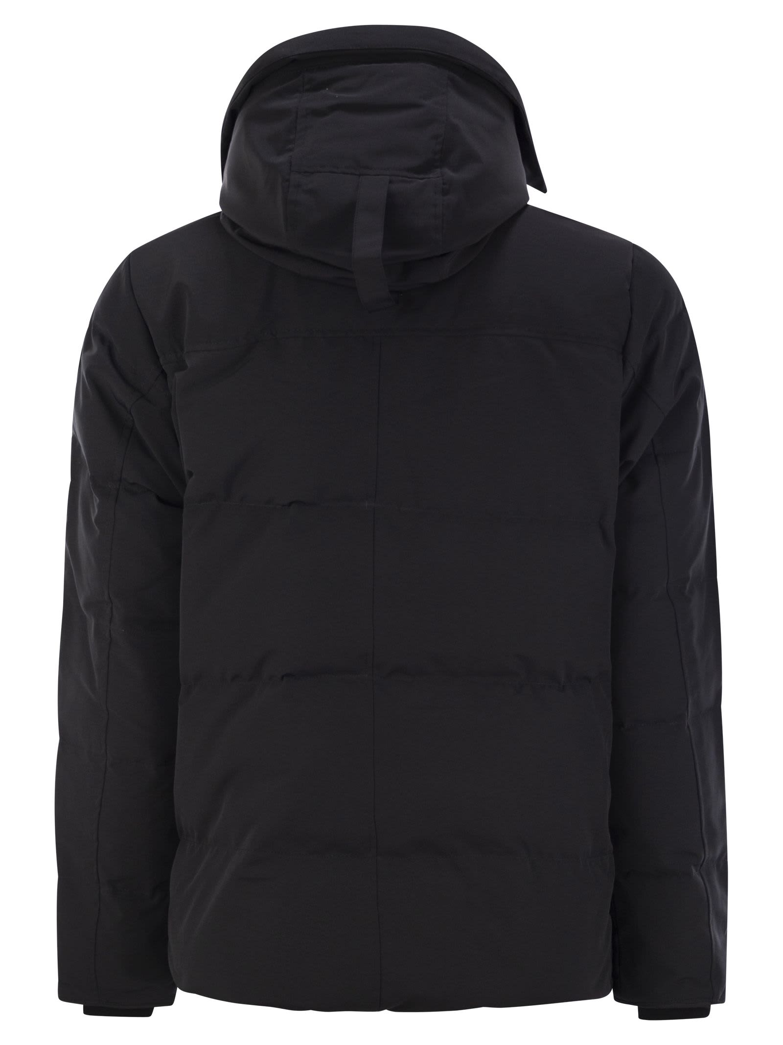 Shop Canada Goose Wyndham - Hooded Down Jacket In Black