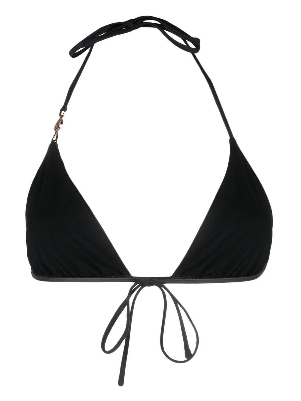 Shop Versace Swim Bikini Lycra Vita Recycled Greek Chain In Black