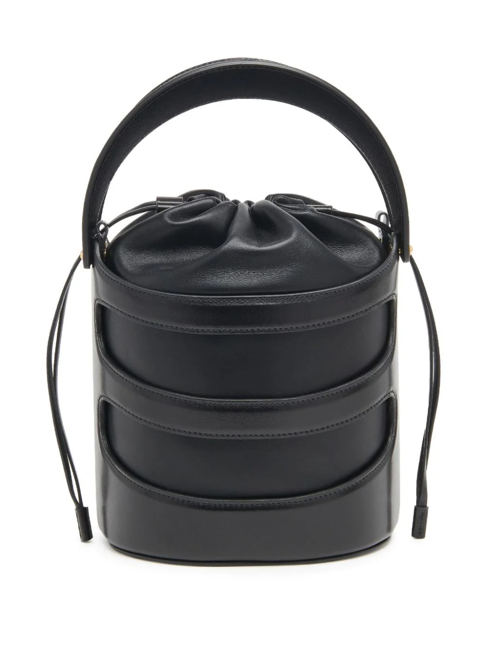 Shop Alexander Mcqueen The Rise Bucket Bag In Black
