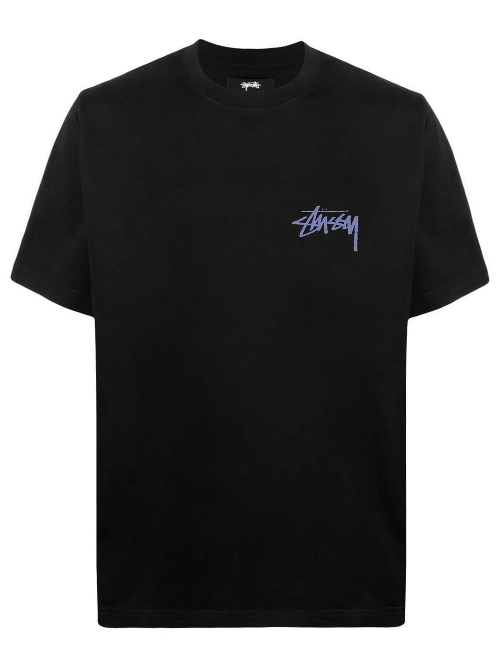 Stussy Black Cotton T-shirt