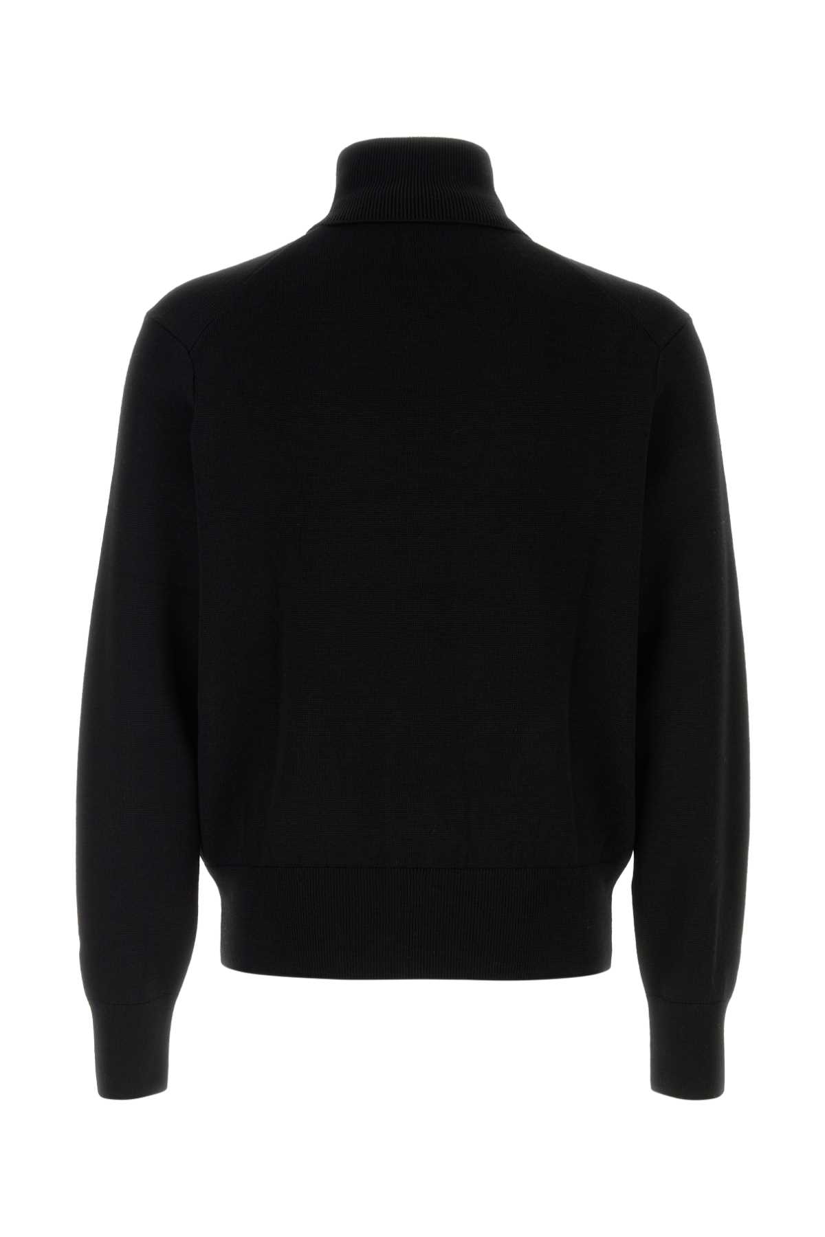 Ami Alexandre Mattiussi Midnight Blue Wool Sweater In Black