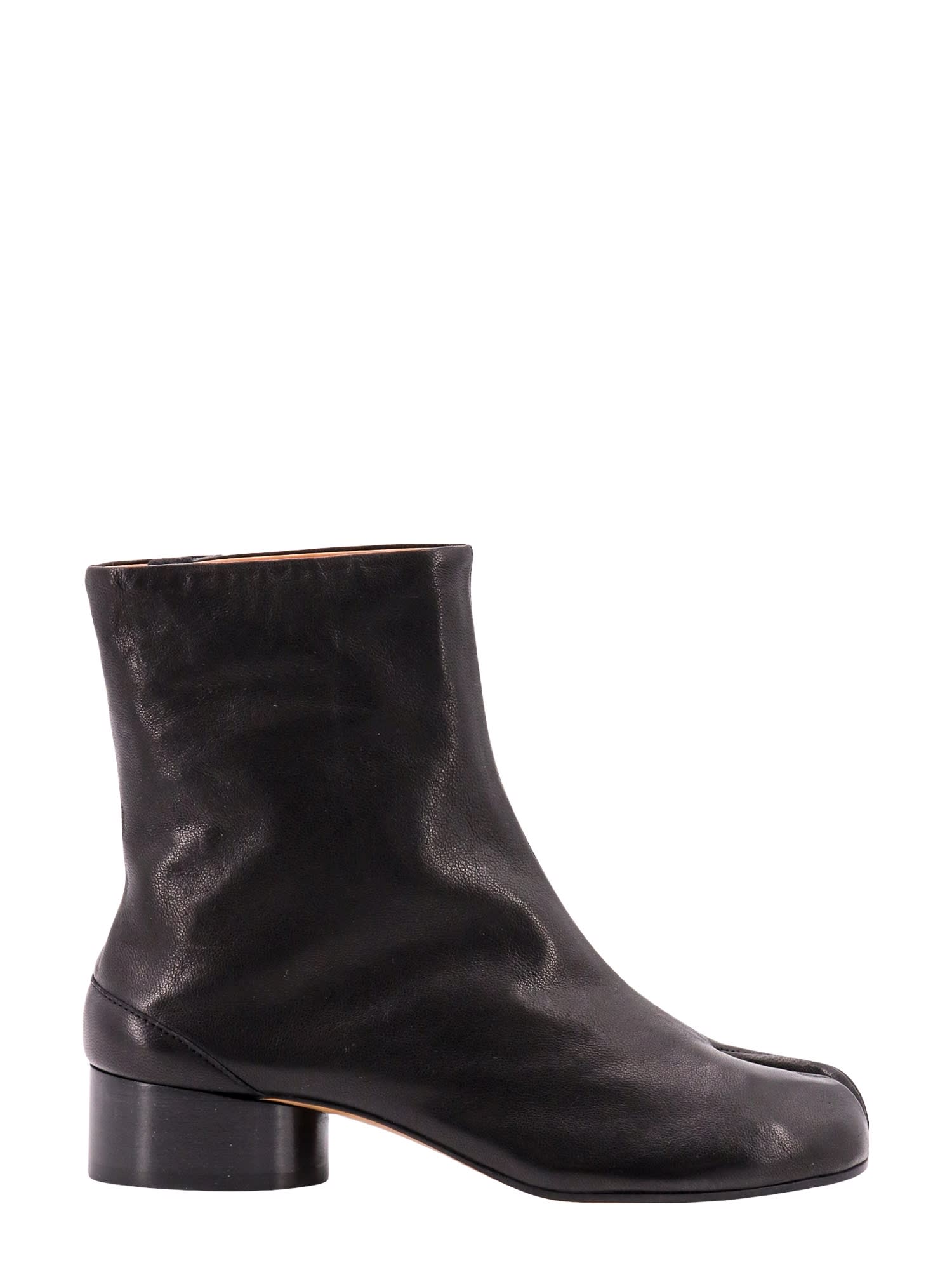 Shop Maison Margiela Tabi Ankle Boots In Black