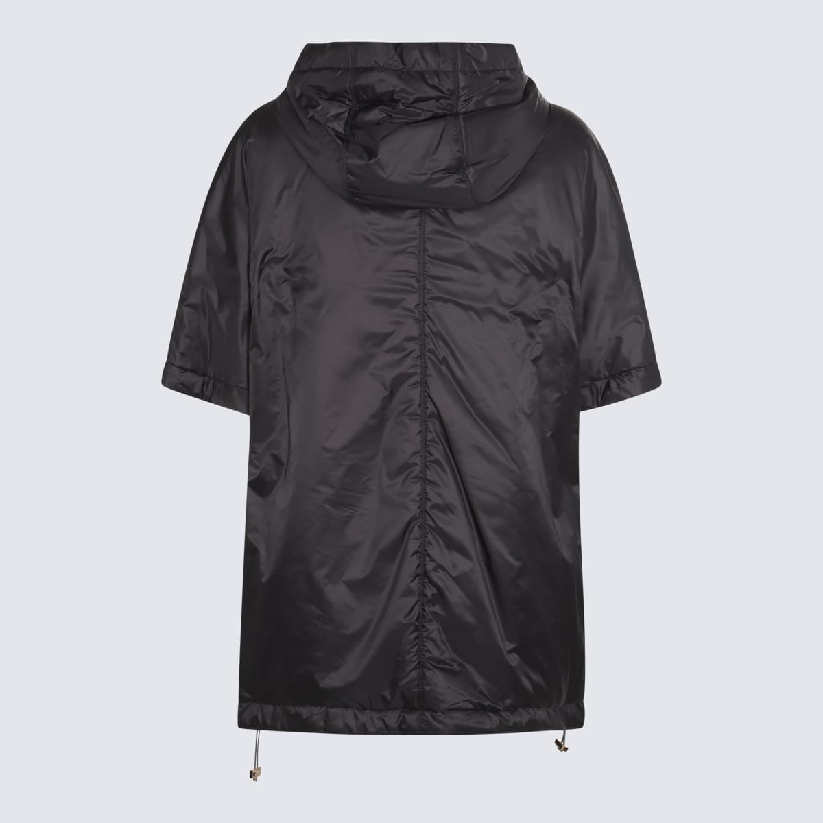 Max Mara The Cube Black Polyester Greca Padded Jacket In Black