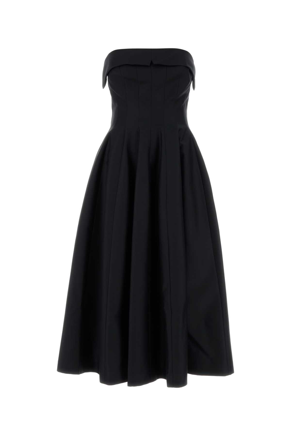 Alberta Ferretti Alberta Ferreti Wool Silk Dress In Black