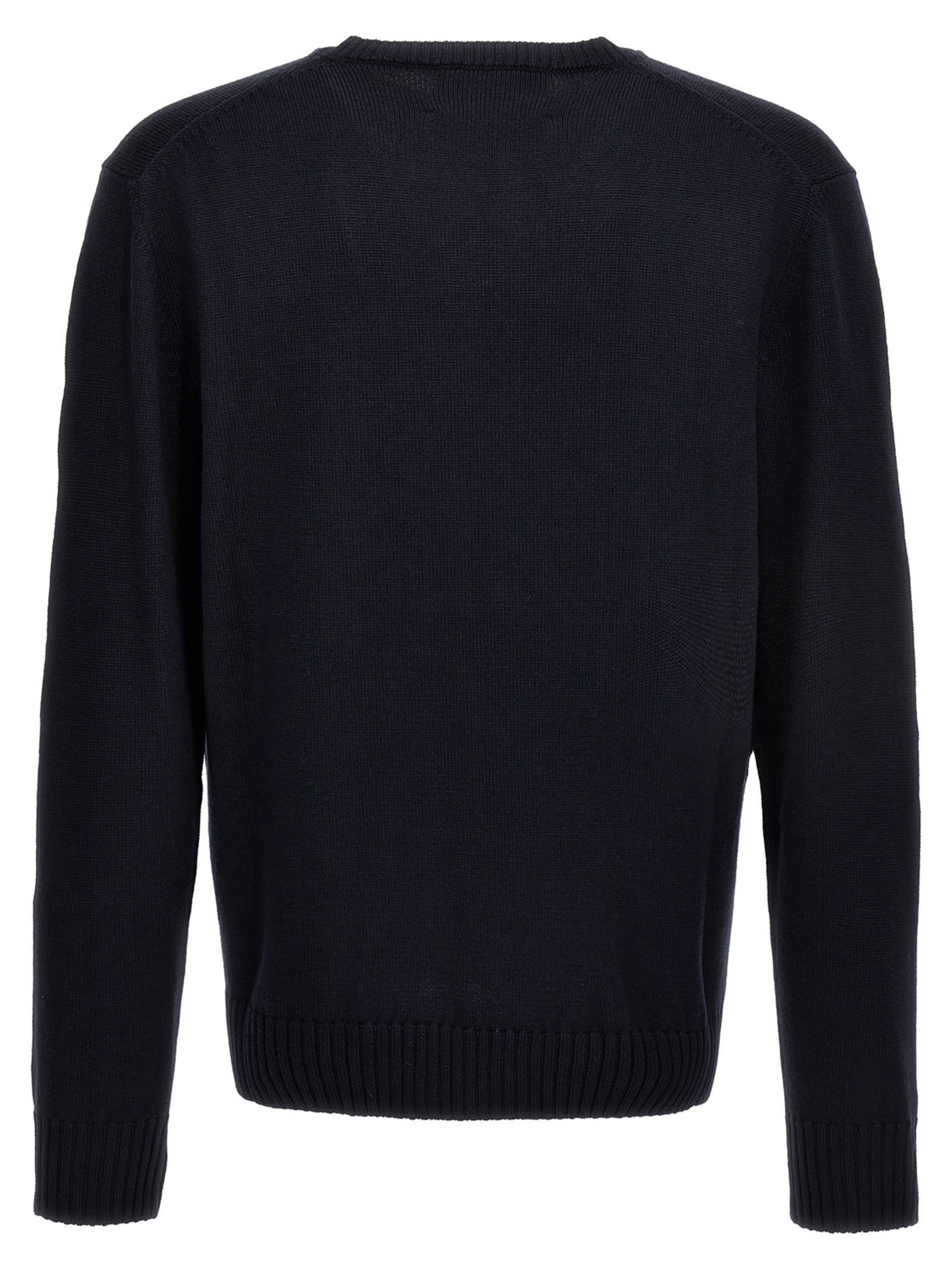 Ballantyne Merino Sweater Sweaters And Cardigans Black In Blue