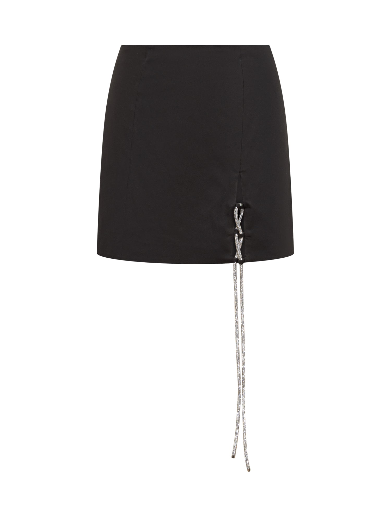 Shop Giuseppe Di Morabito Rhinestons Skirt In Black