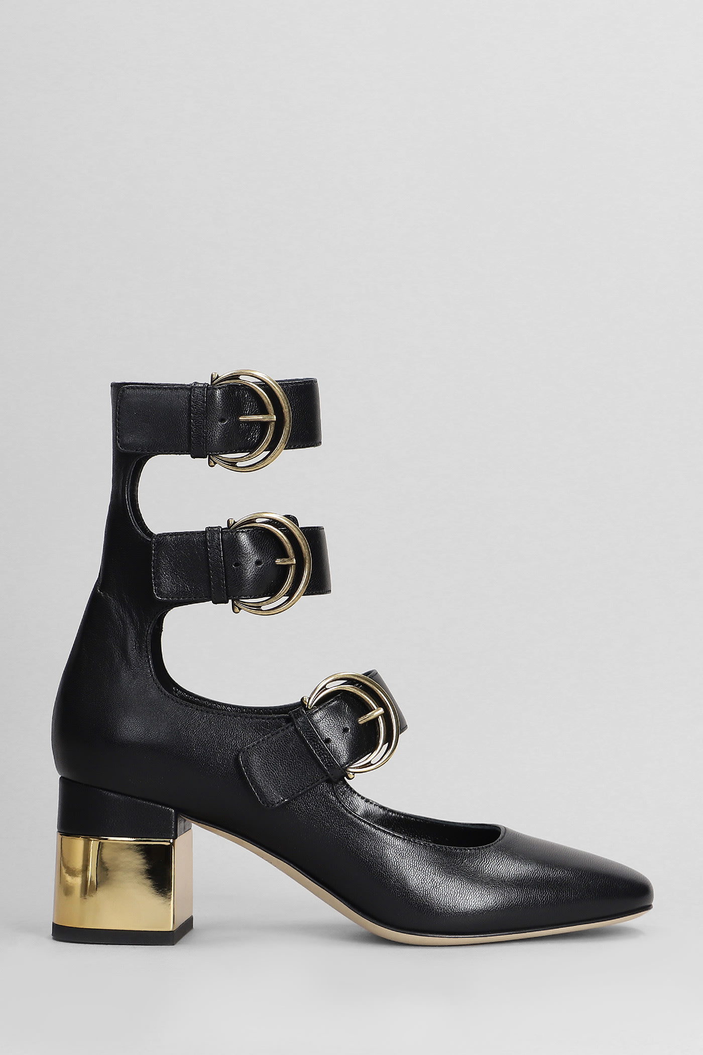 Shop Chloé Alize Pumps In Black Leather