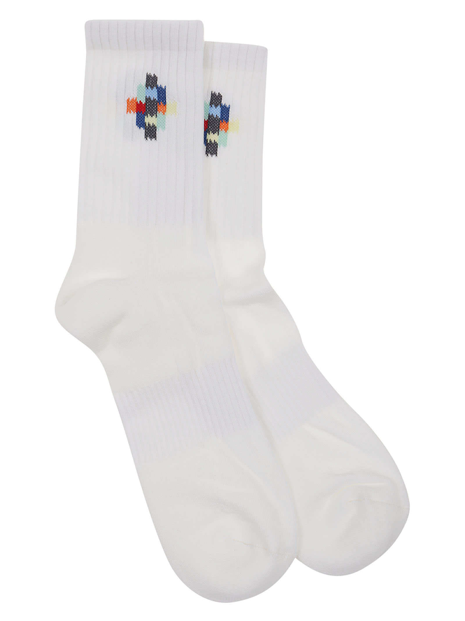 Marcelo Burlon Colourful Cross Short Socks