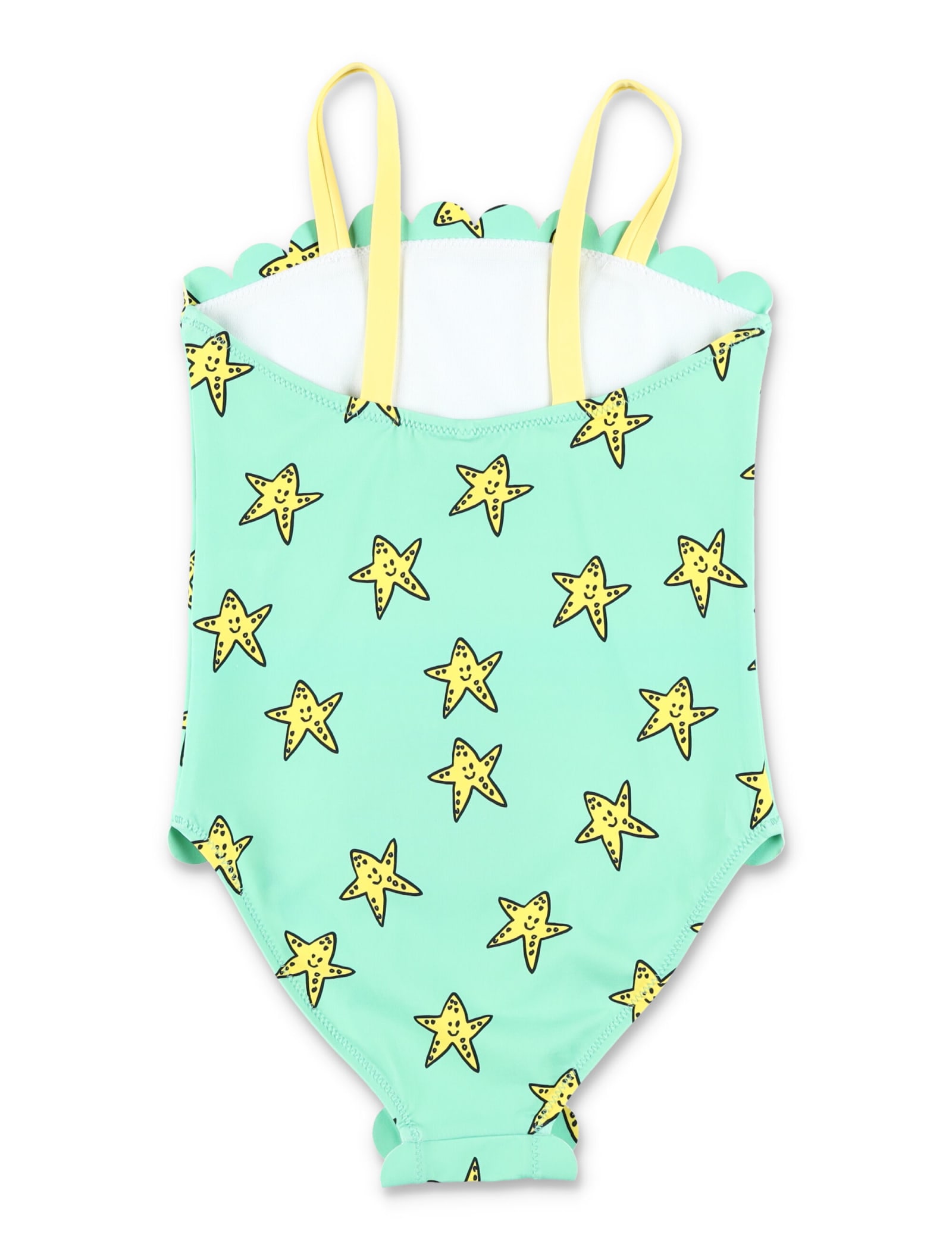 Shop Stella Mccartney Starfish Swimsuit In Green