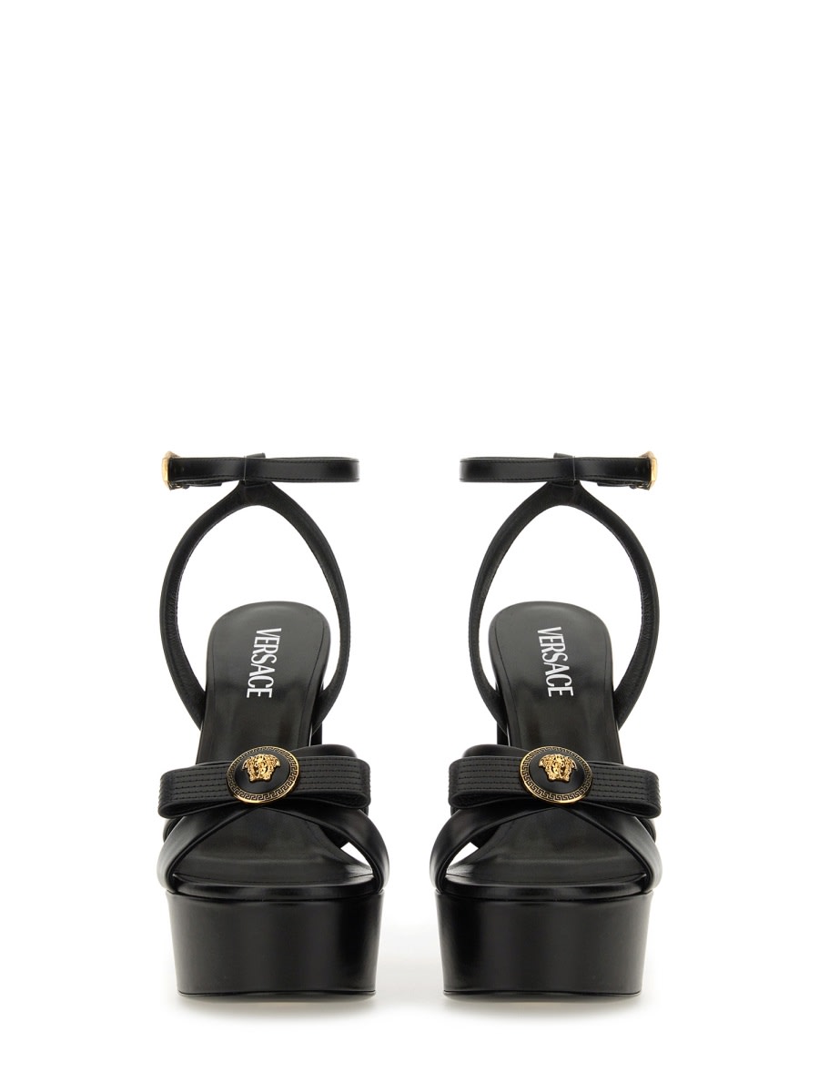 Shop Versace Sandal Gianni Ribbon
