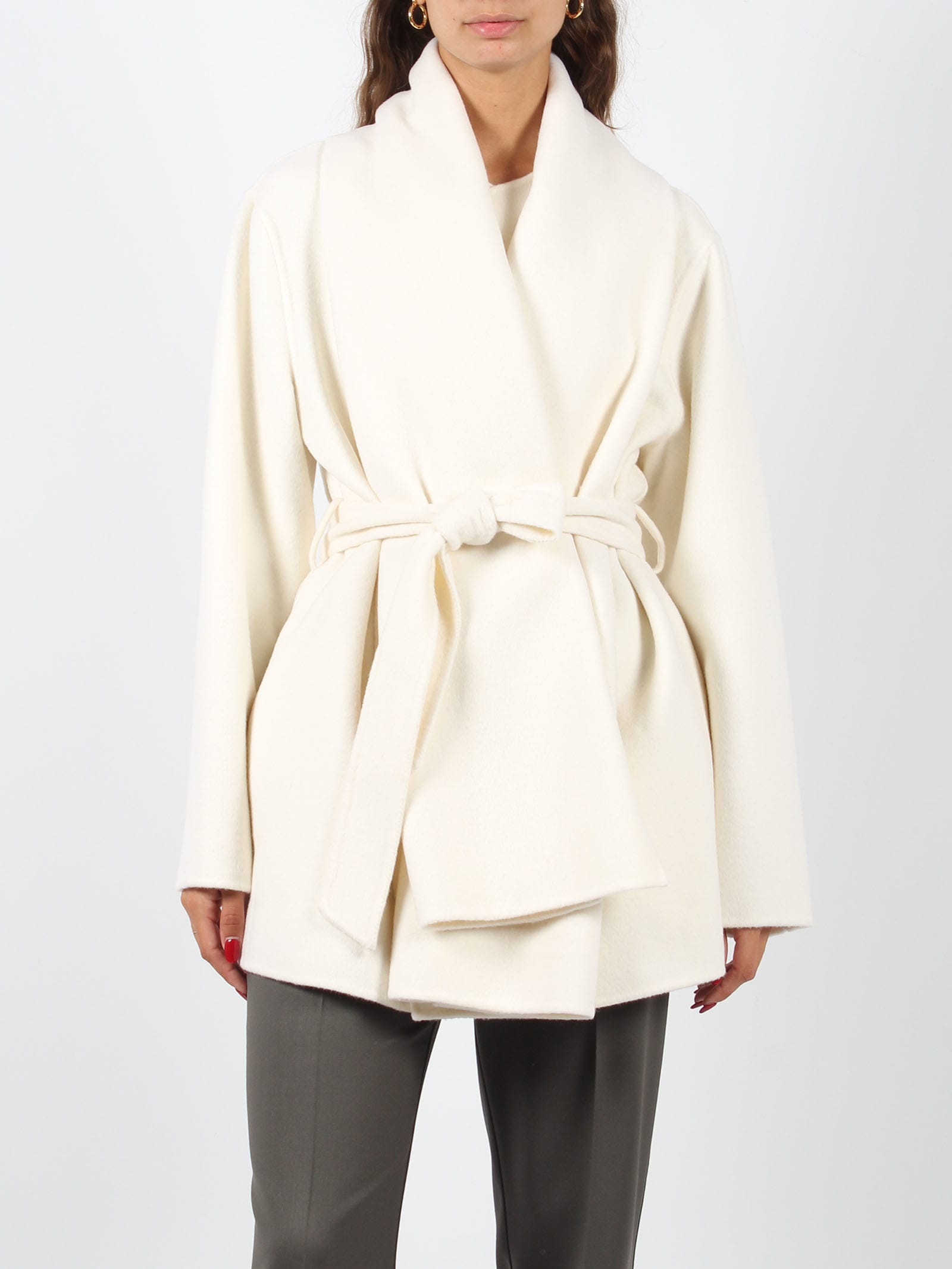 Shop P.a.r.o.s.h Leak Coat In White