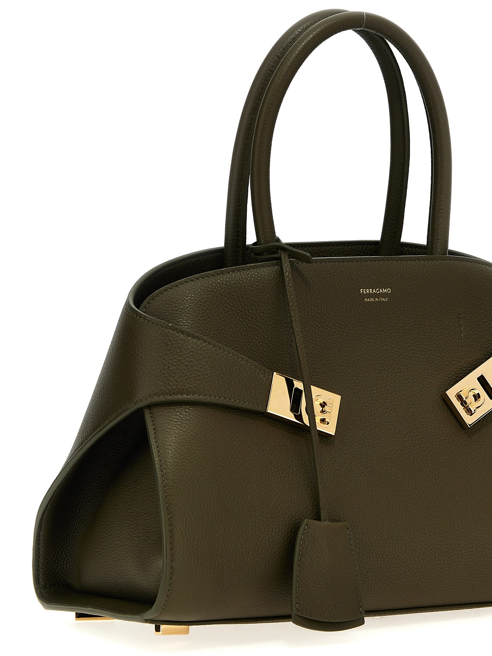 Ferragamo Hug S Handbag In Green