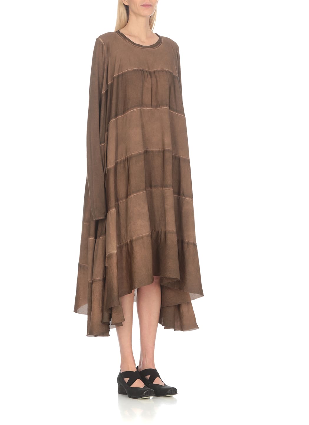 Shop Uma Wang Diana Dress In Brown
