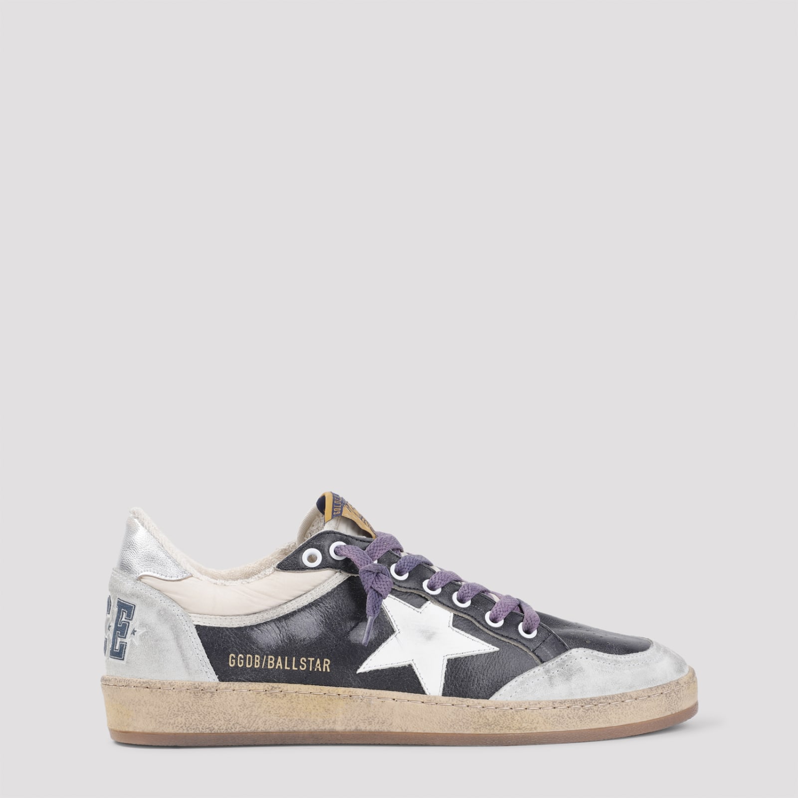 Shop Golden Goose Ball Star Sneakers In Eclipse Beige/white/ice/silver