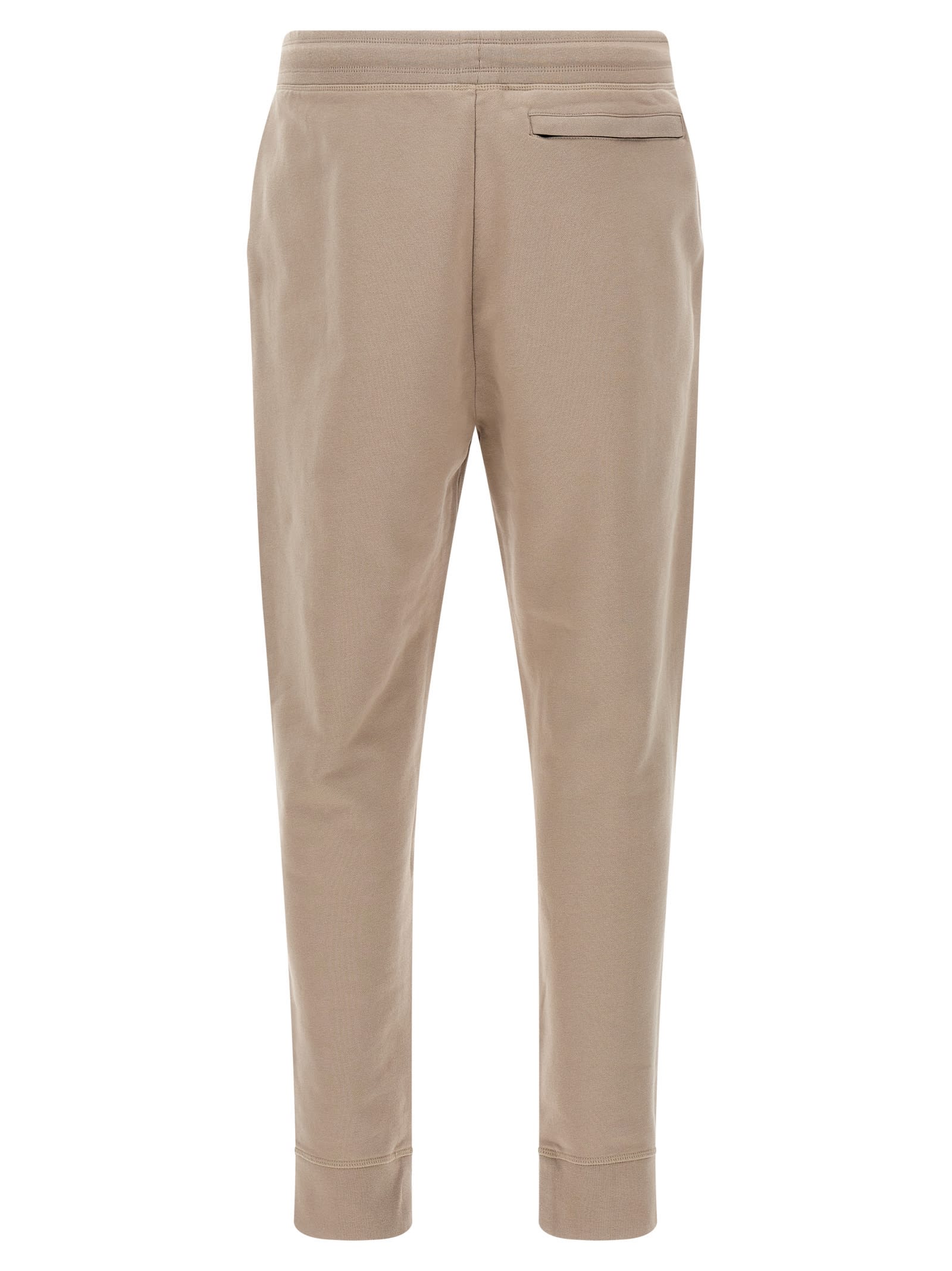 Canada Goose Cotton Track-pants With Ribbed Cuffs In Neutral