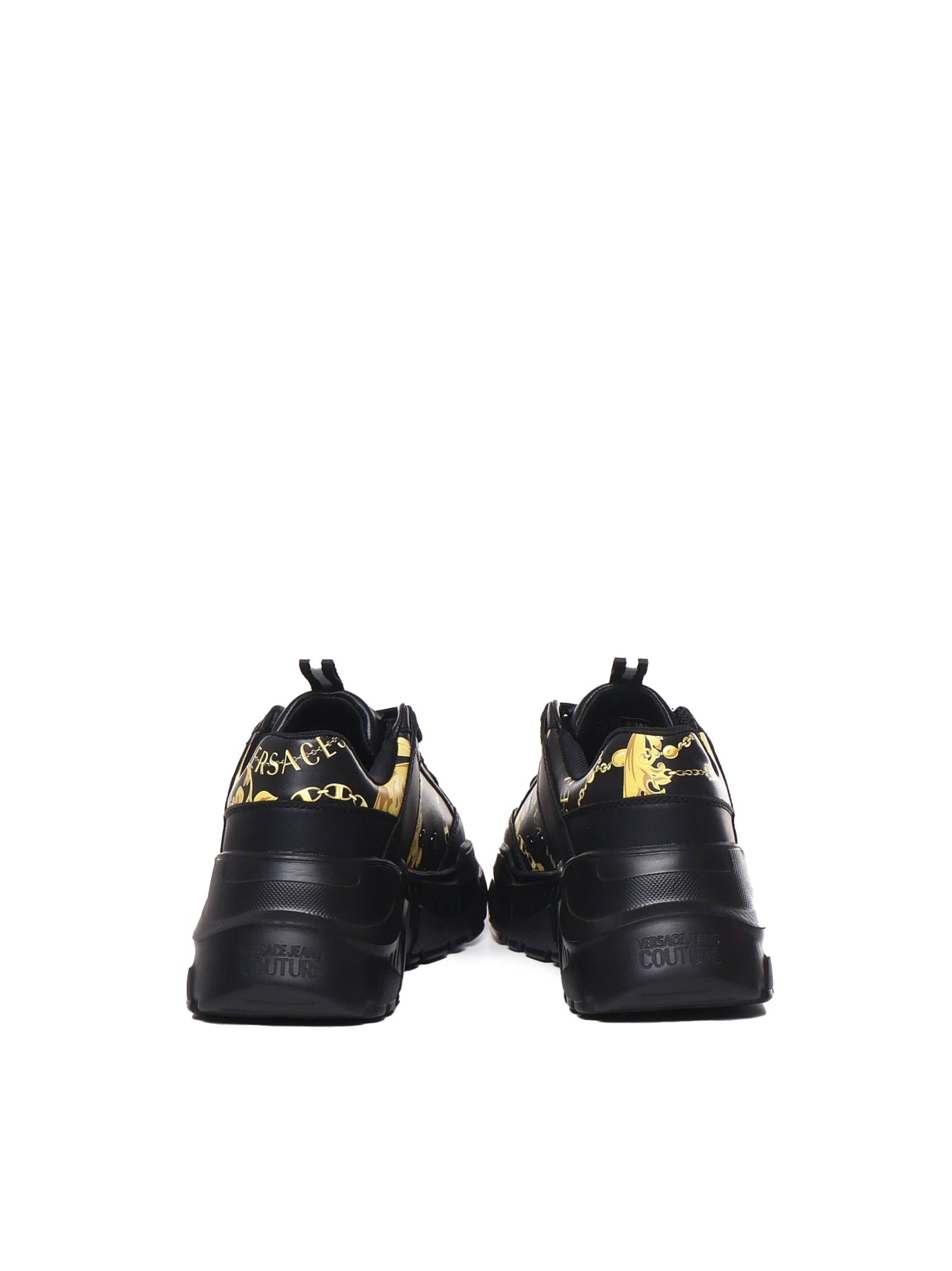 Shop Versace Jeans Couture Sneakers Jeans Couture In Black