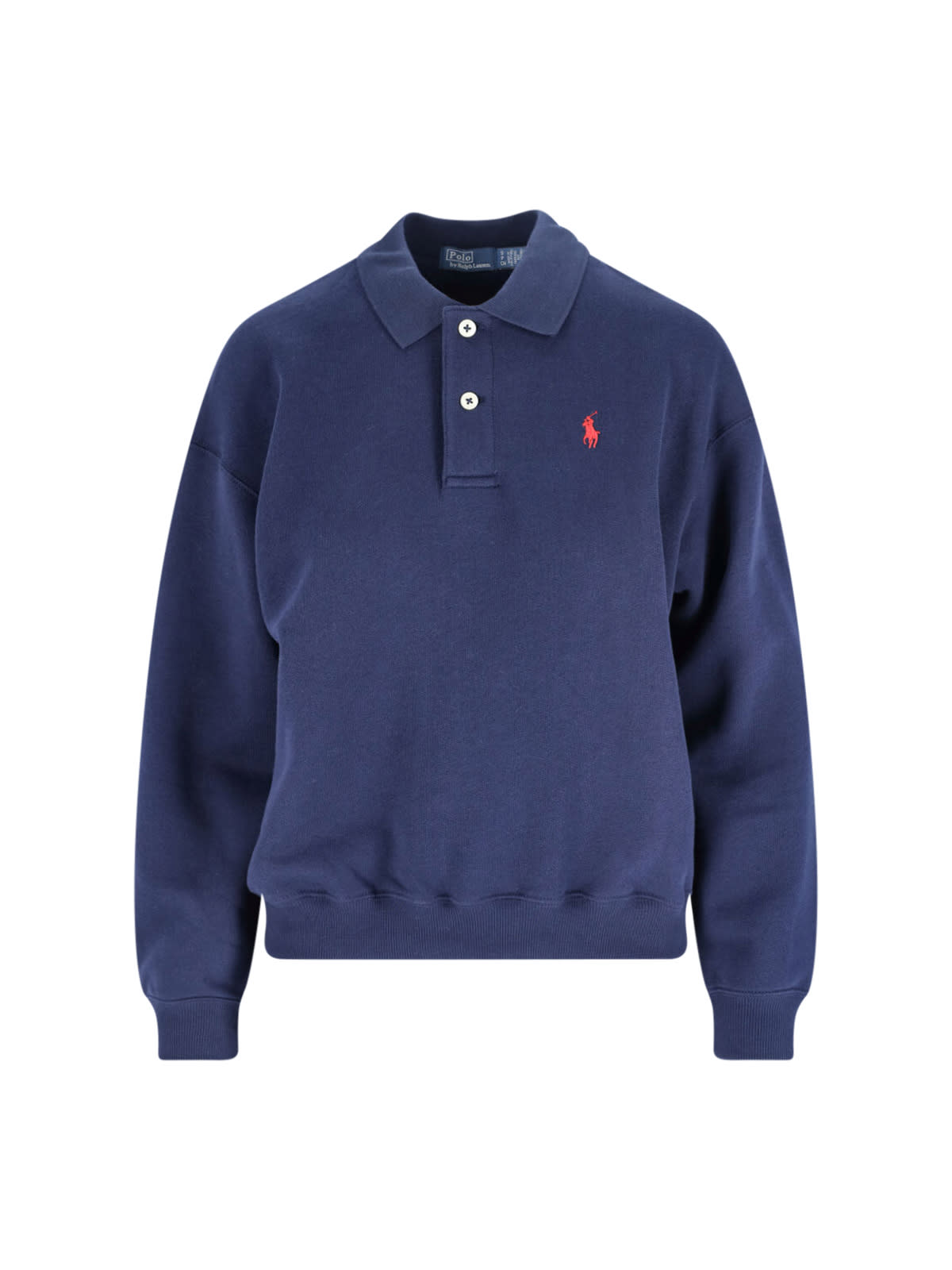 Polo Ralph Lauren Logo Polo Shirt In Blue