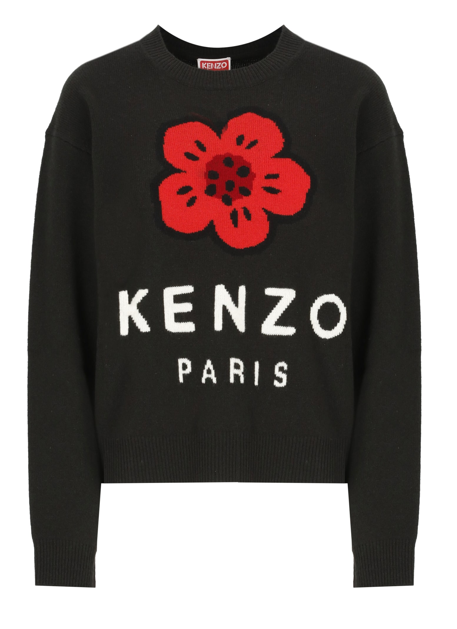 Shop Kenzo Boke Flower Sweater In Black