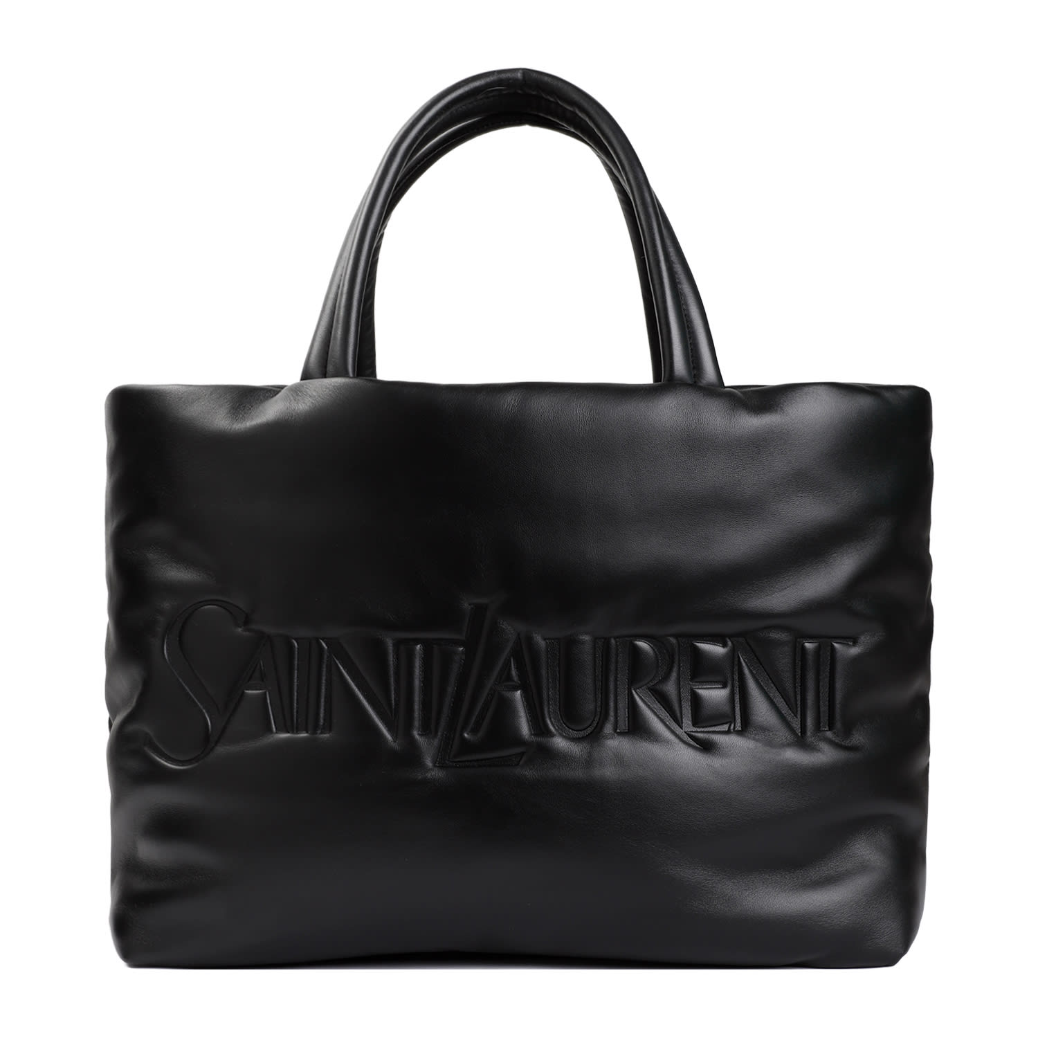 Shop Saint Laurent New Tote In Nero