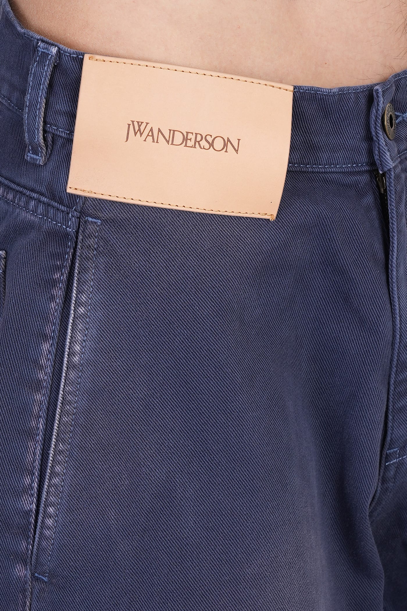 Shop Jw Anderson Jeans In Blue Denim In Navy