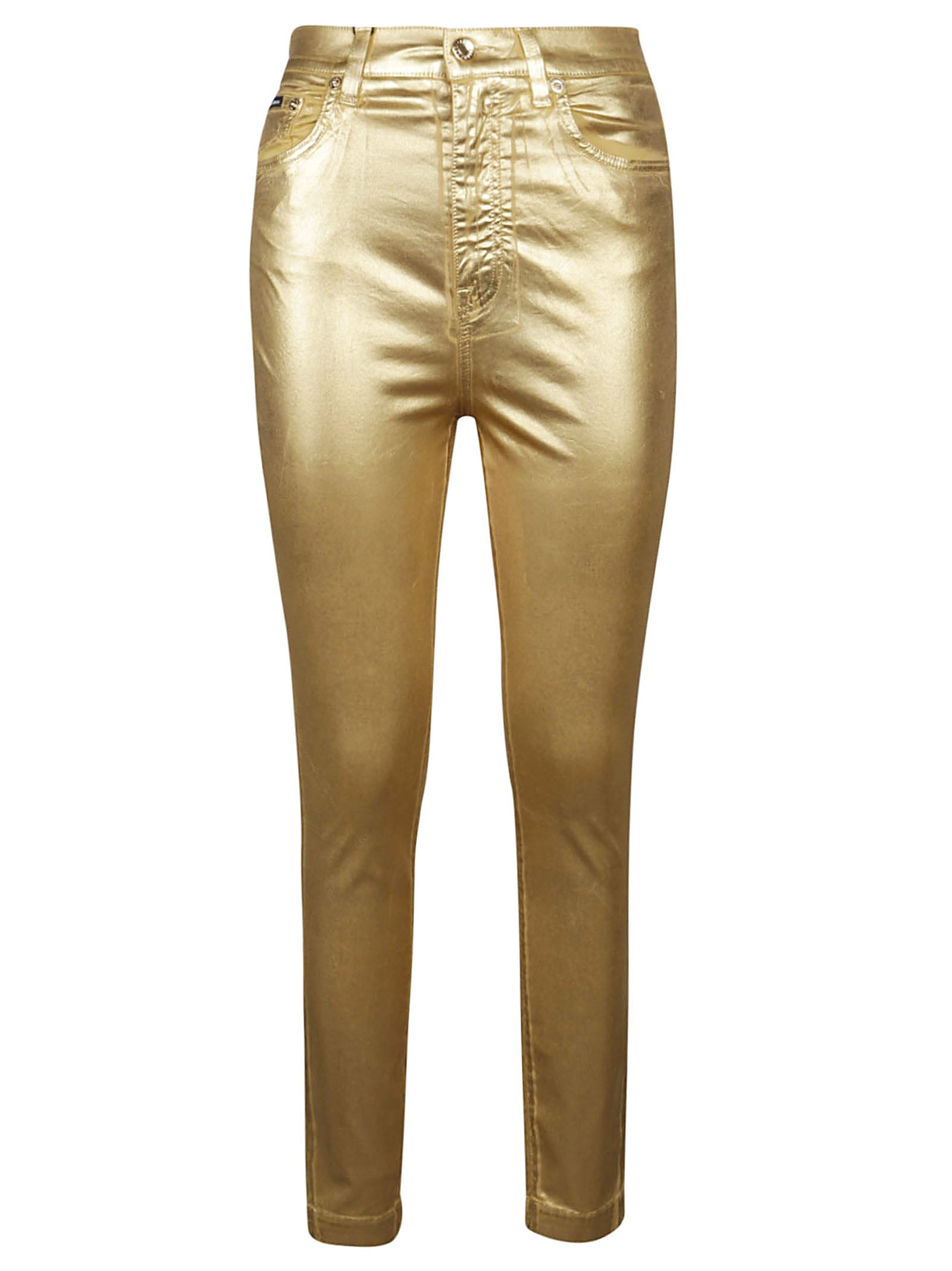 Dolce & Gabbana Glossy Fitted Jeans
