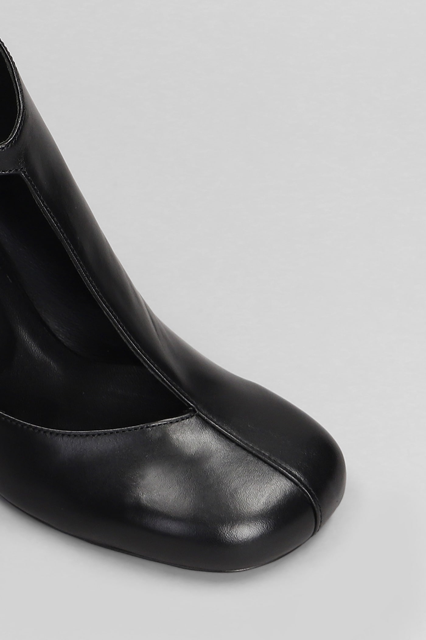 Lemaire 80mm Almond Toe Ankle Boots In Black