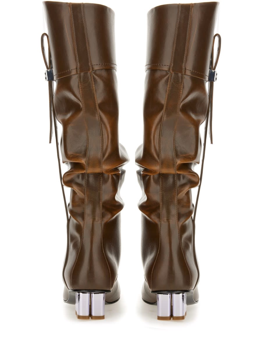 Ganni Slouchy Boot Butterfly In Brown