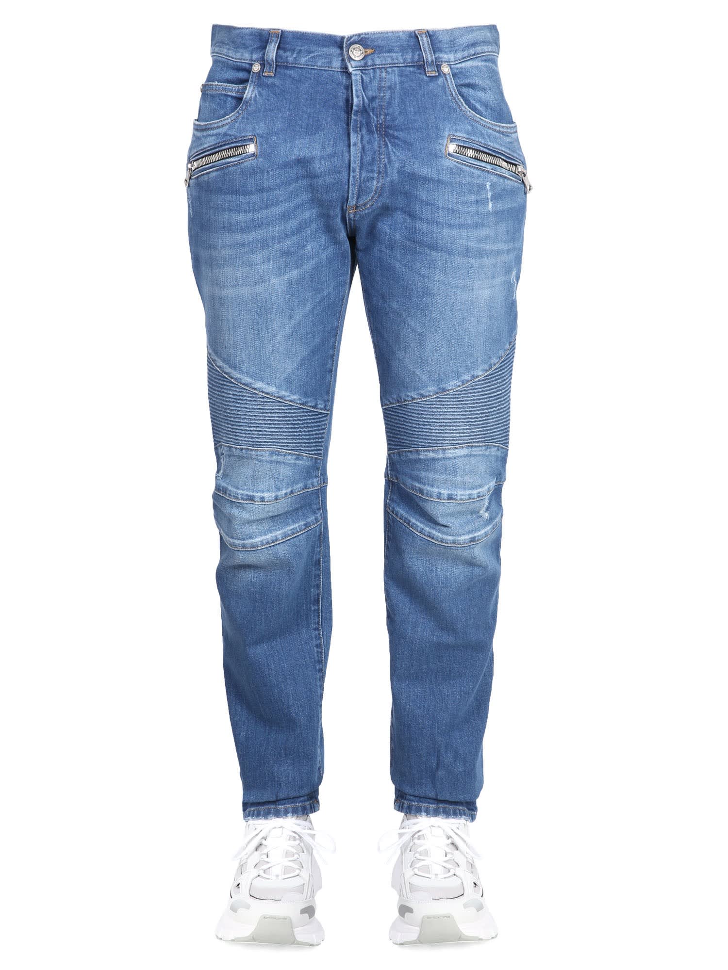 Balmain Jeans In Denim