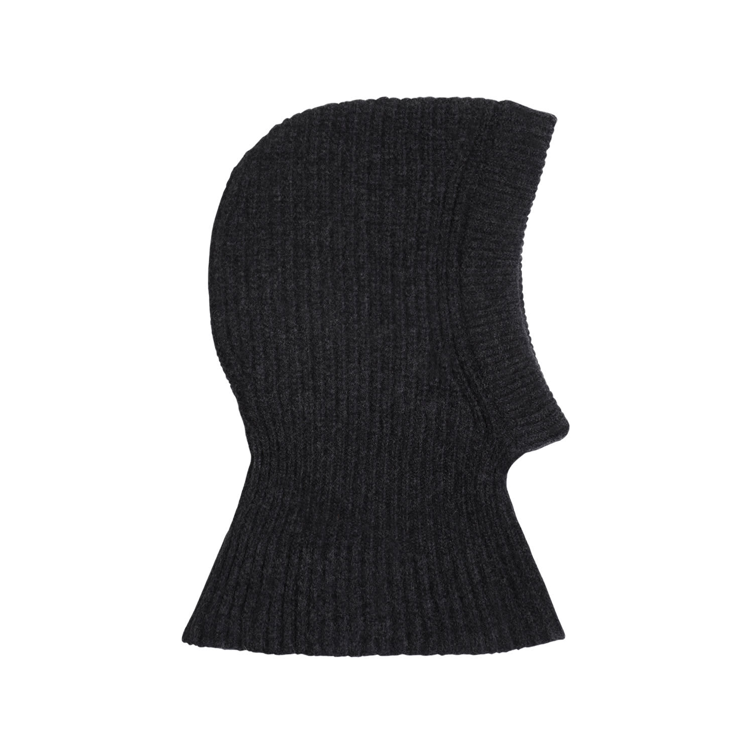 Shop Lemaire Lambswool Hood In Anthracite Melange