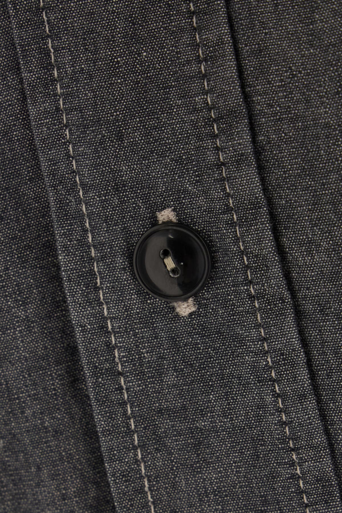 Maison Margiela Cotton Shirt With Button-down Collar And Chest Pockets In Black