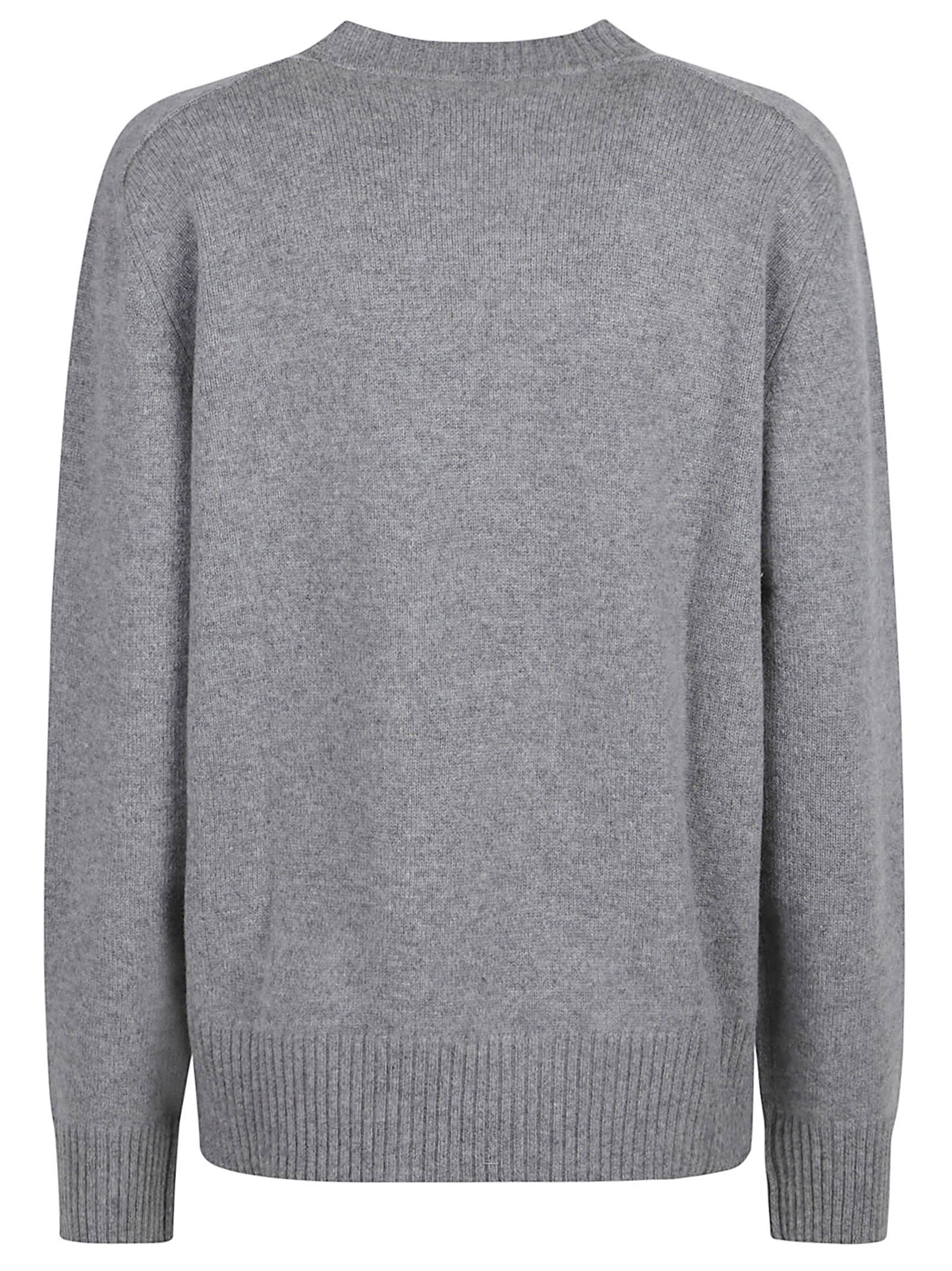 Loulou Studio Baltra Round Neck Sweater In Gray
