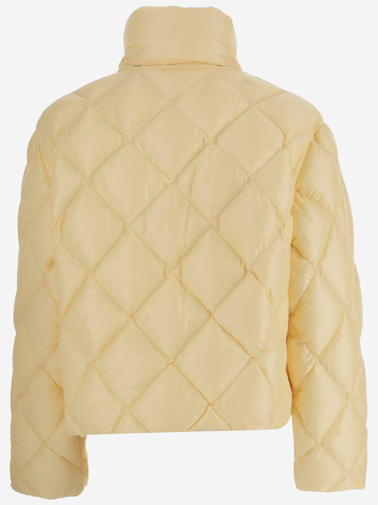 Shop Jil Sander Quilted Nylon Down Jacket In Yellow