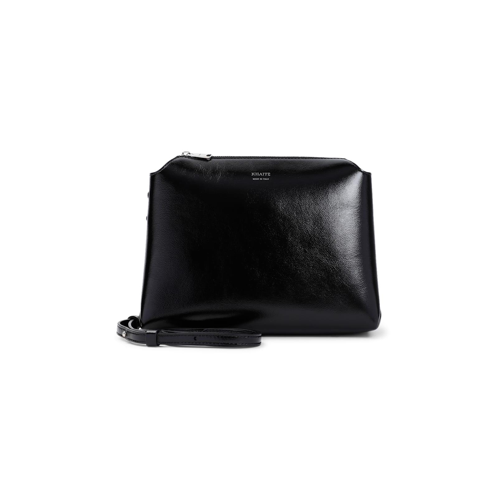 Shop Khaite Lina Medium Crossbody Bag In Black