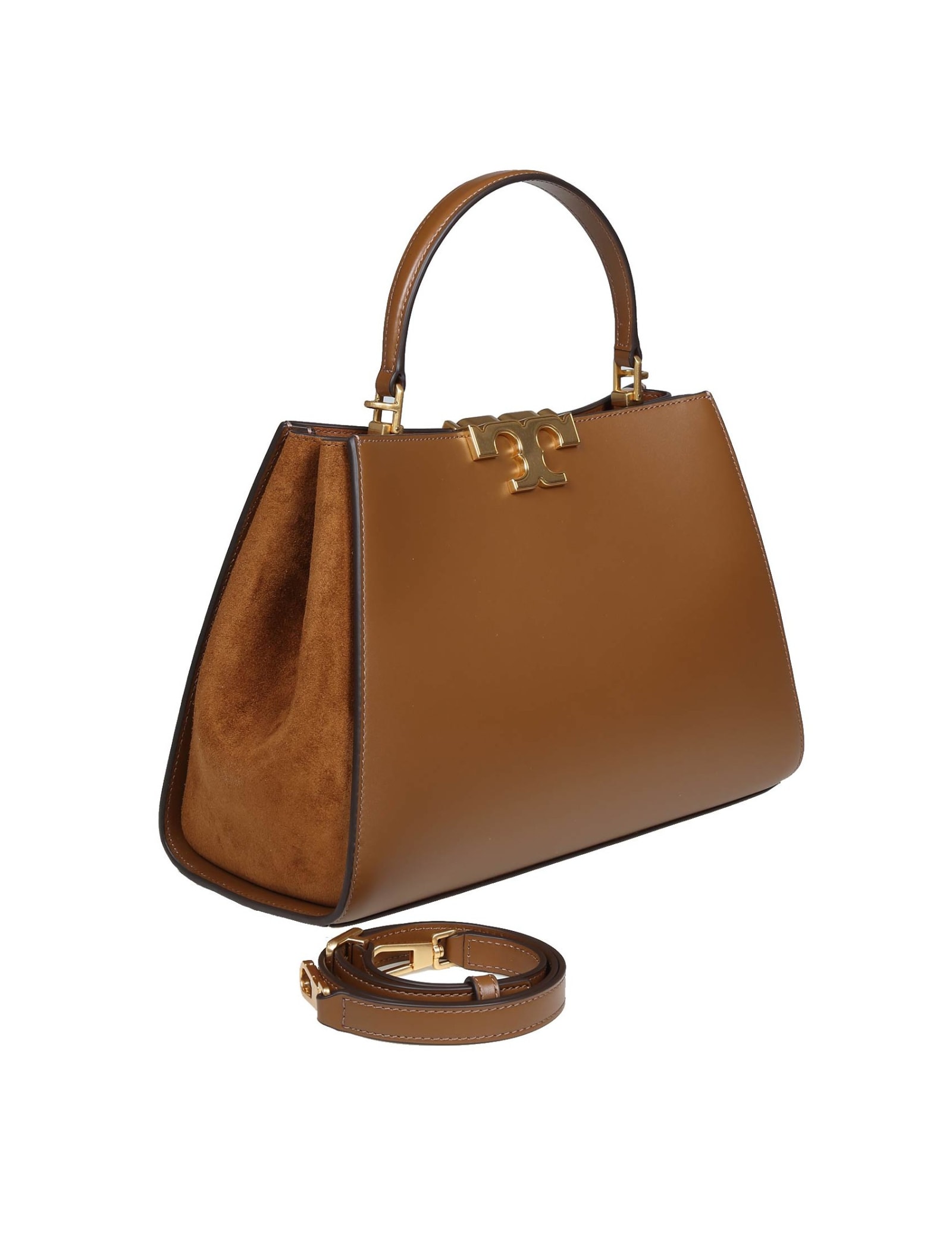 Tory Burch Eleanor Bag In Moose Colour Leather In Brown | ModeSens