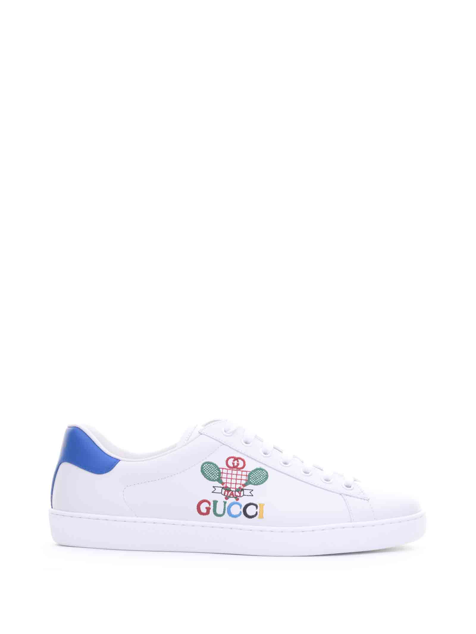GUCCI TENNIS EMBROIDERY ACE SNEAKER,11261305