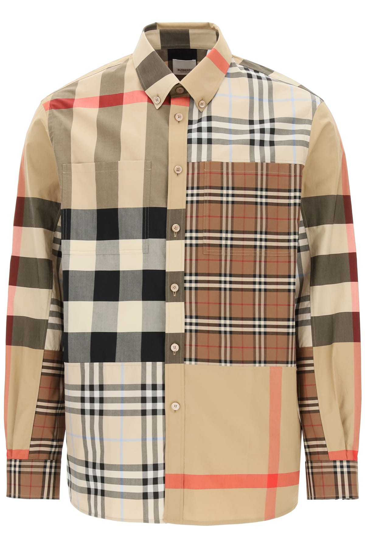 Shop Burberry Terence Shirt In Beige