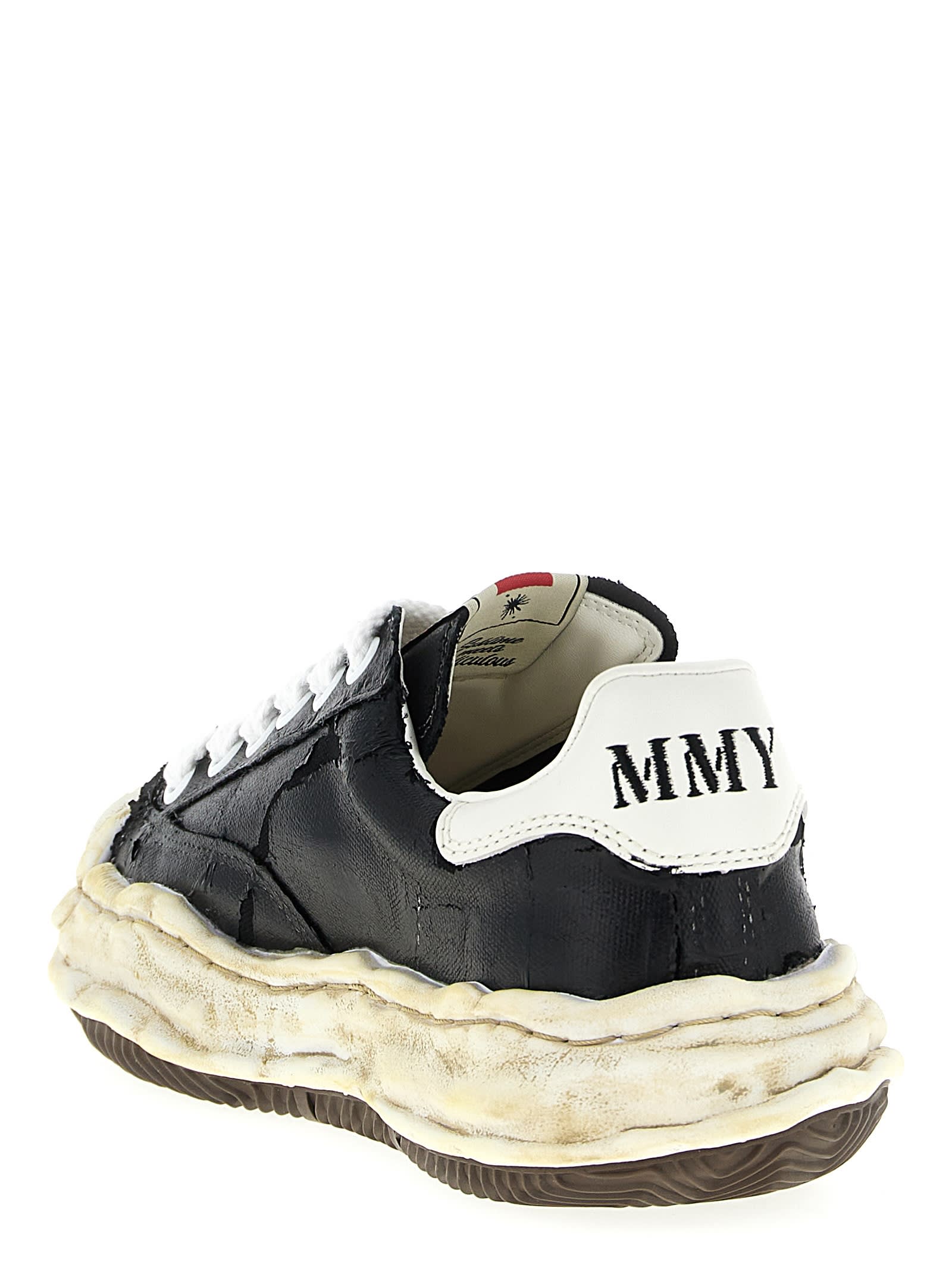 Miharayasuhiro Maison Mihara Yasuhiro Black Canvas Blakey Low Top Sneakers In Black