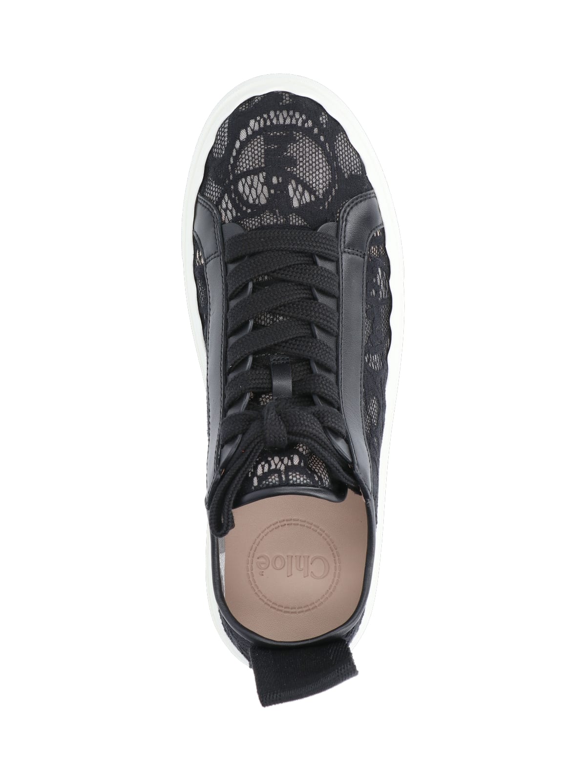 Shop Chloé Lauren Sneakers In Black