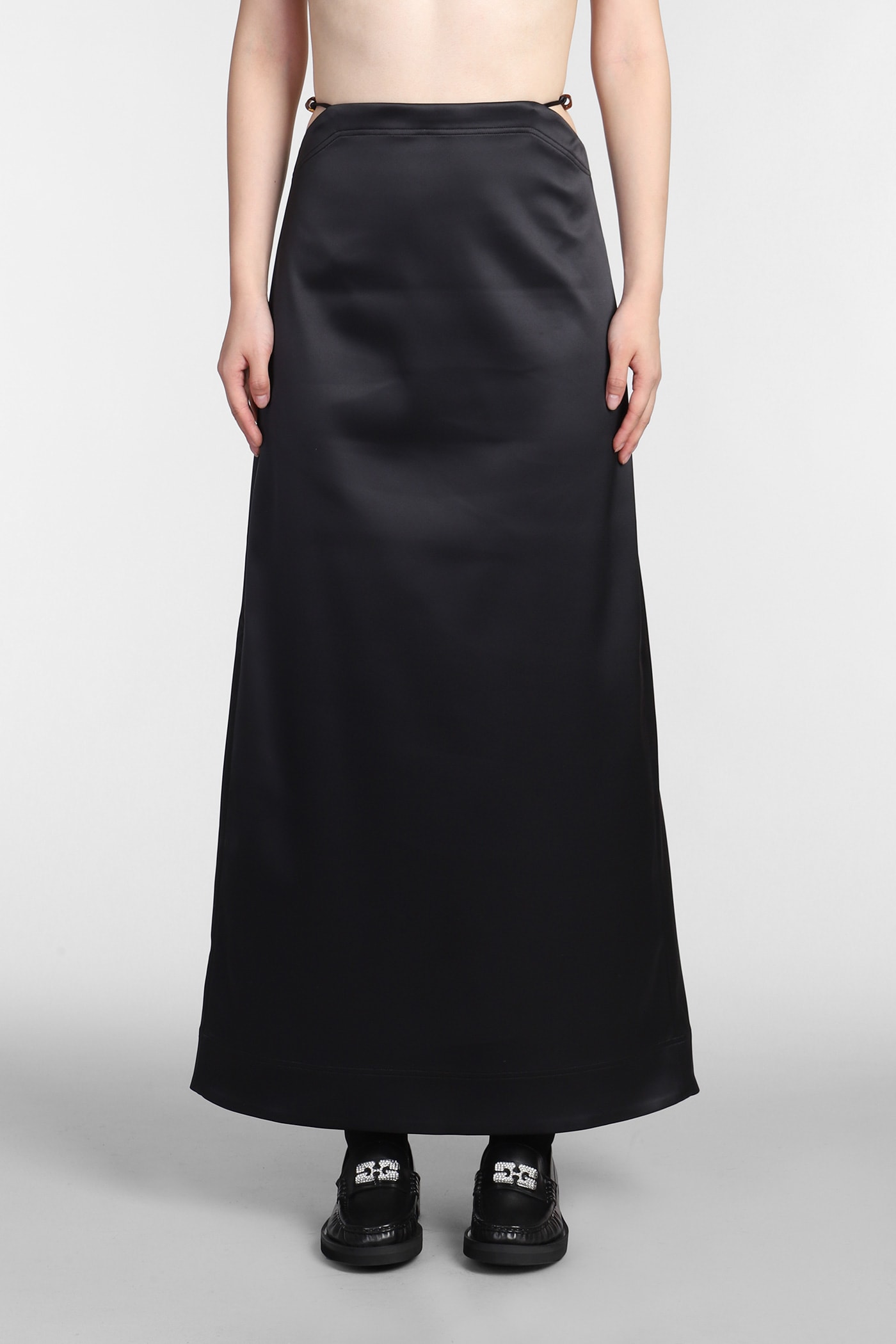 Double Satin Maxi Skirt