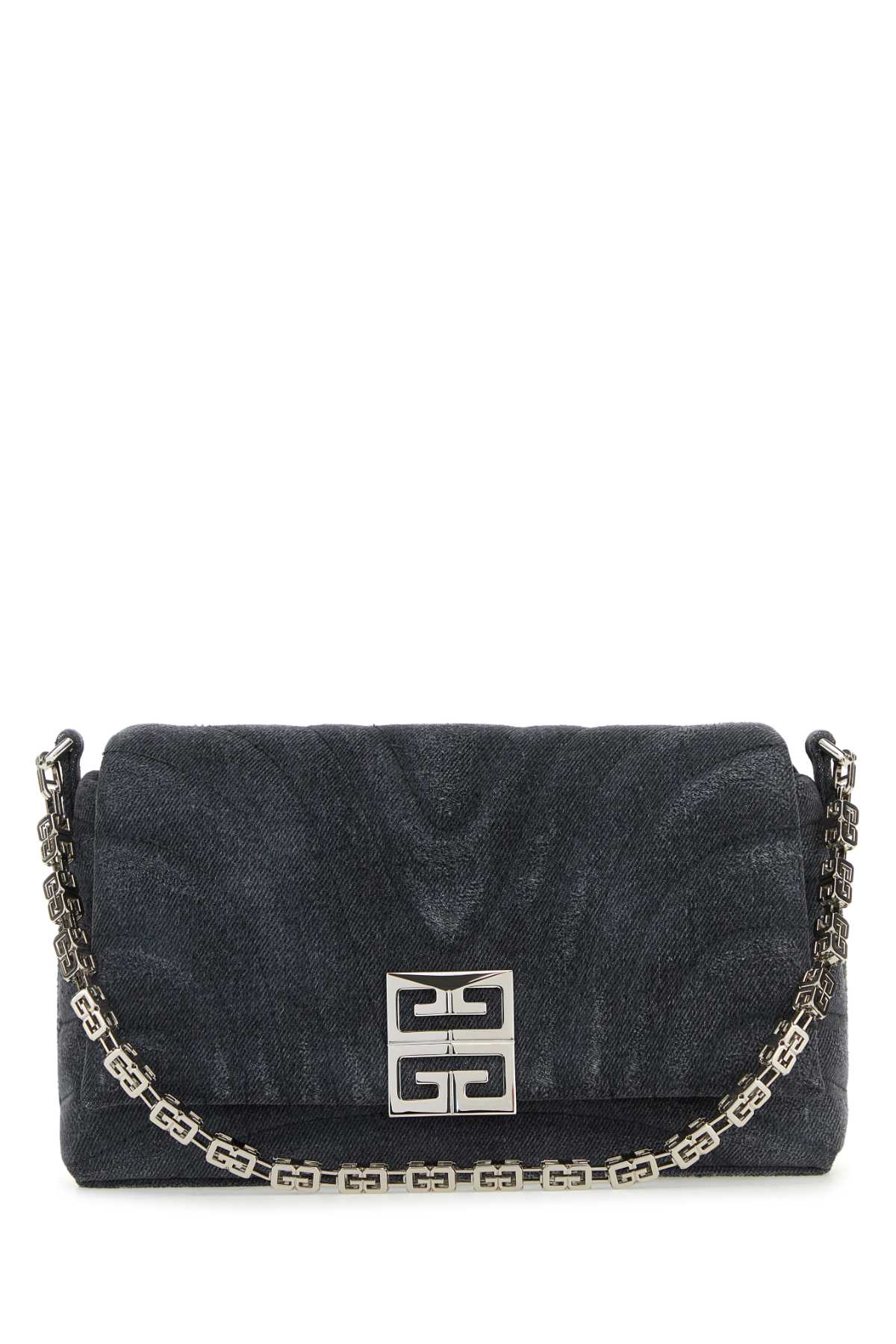Black Denim Medium 4g Soft Handbag