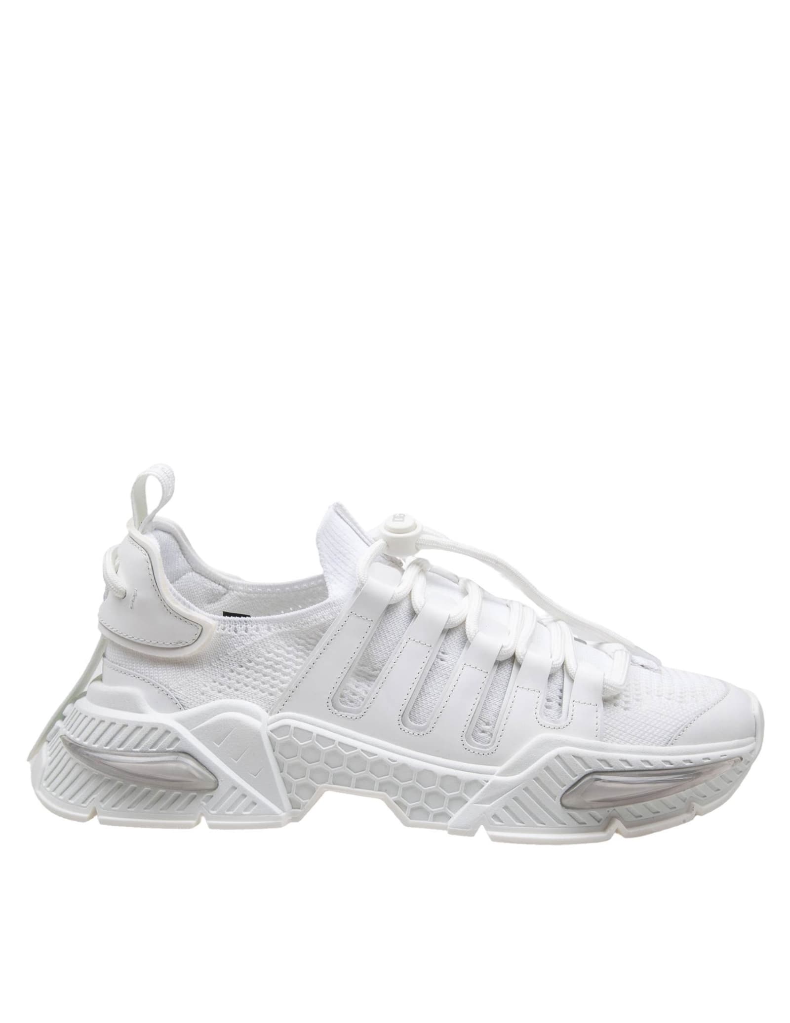 Shop Dolce & Gabbana Airmaster Sneakers In White Nylon In White/white