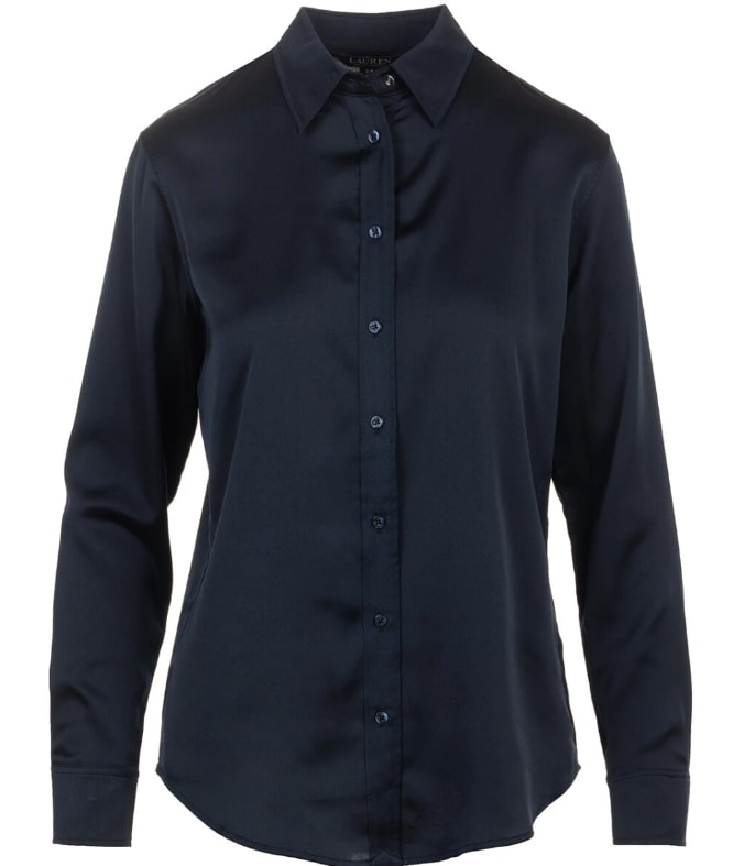 Polo Ralph Lauren Jamelko Long Sleeve Button Front Shirt In Blue