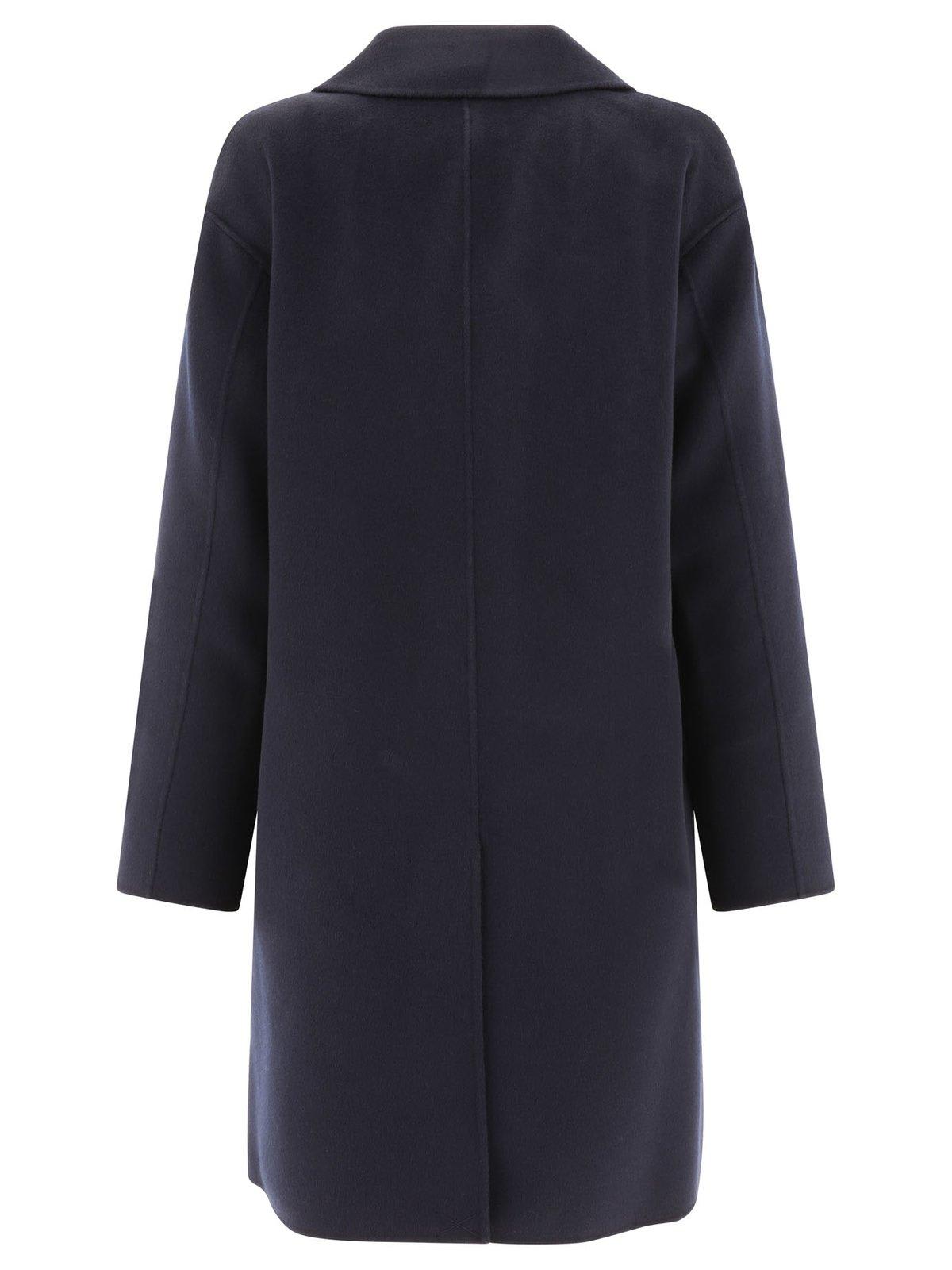 Shop 's Max Mara Single-breasted Long-sleeved Coat In Blu