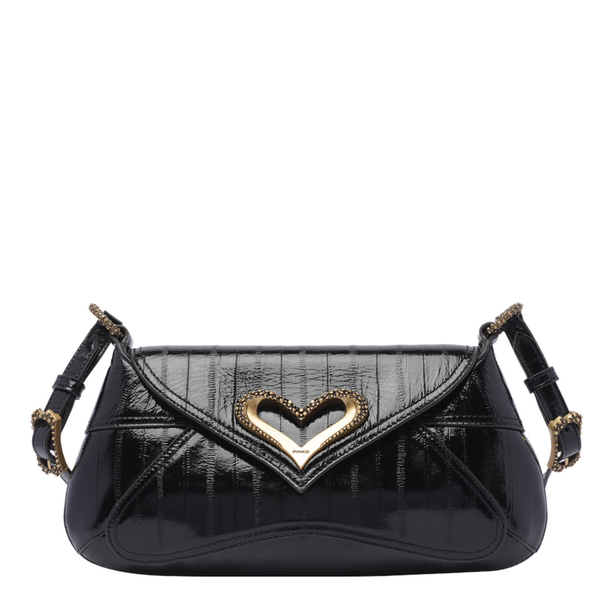 Shop Pinko 520 Shoulder Bag In Black