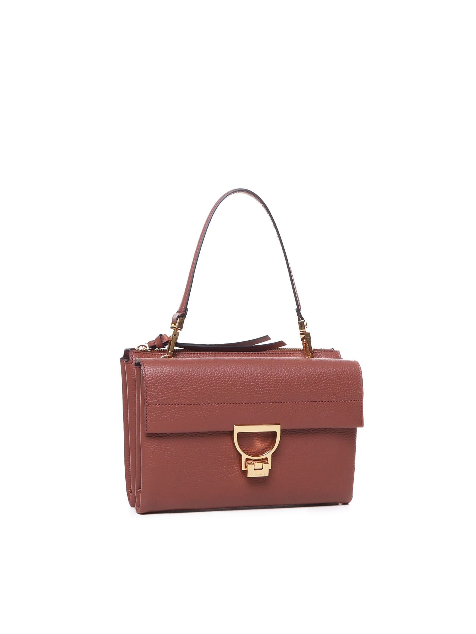 Shop Coccinelle Arlettis Shoulder Bag In Brown