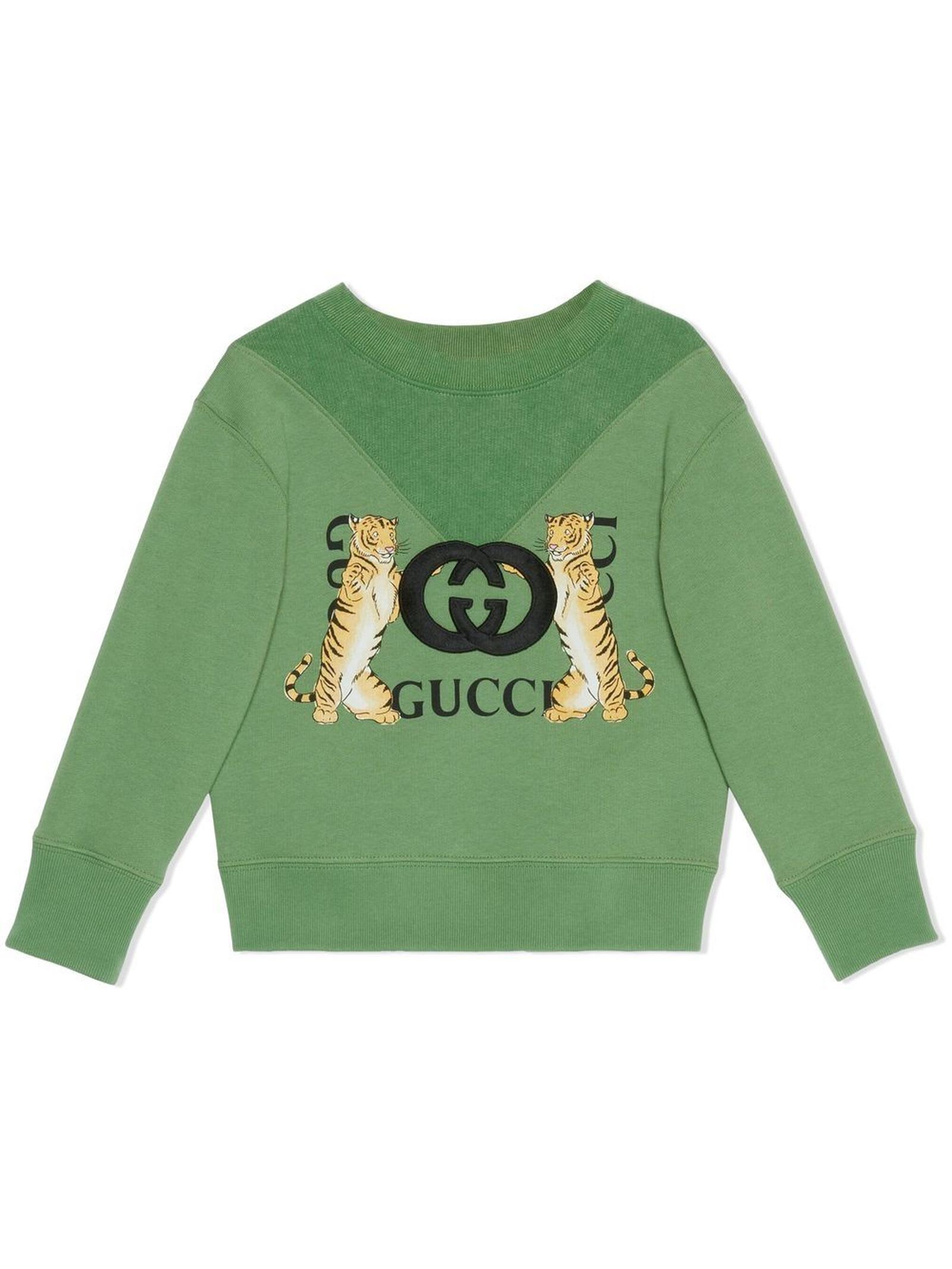 Gucci Green Cotton Sweatshirt