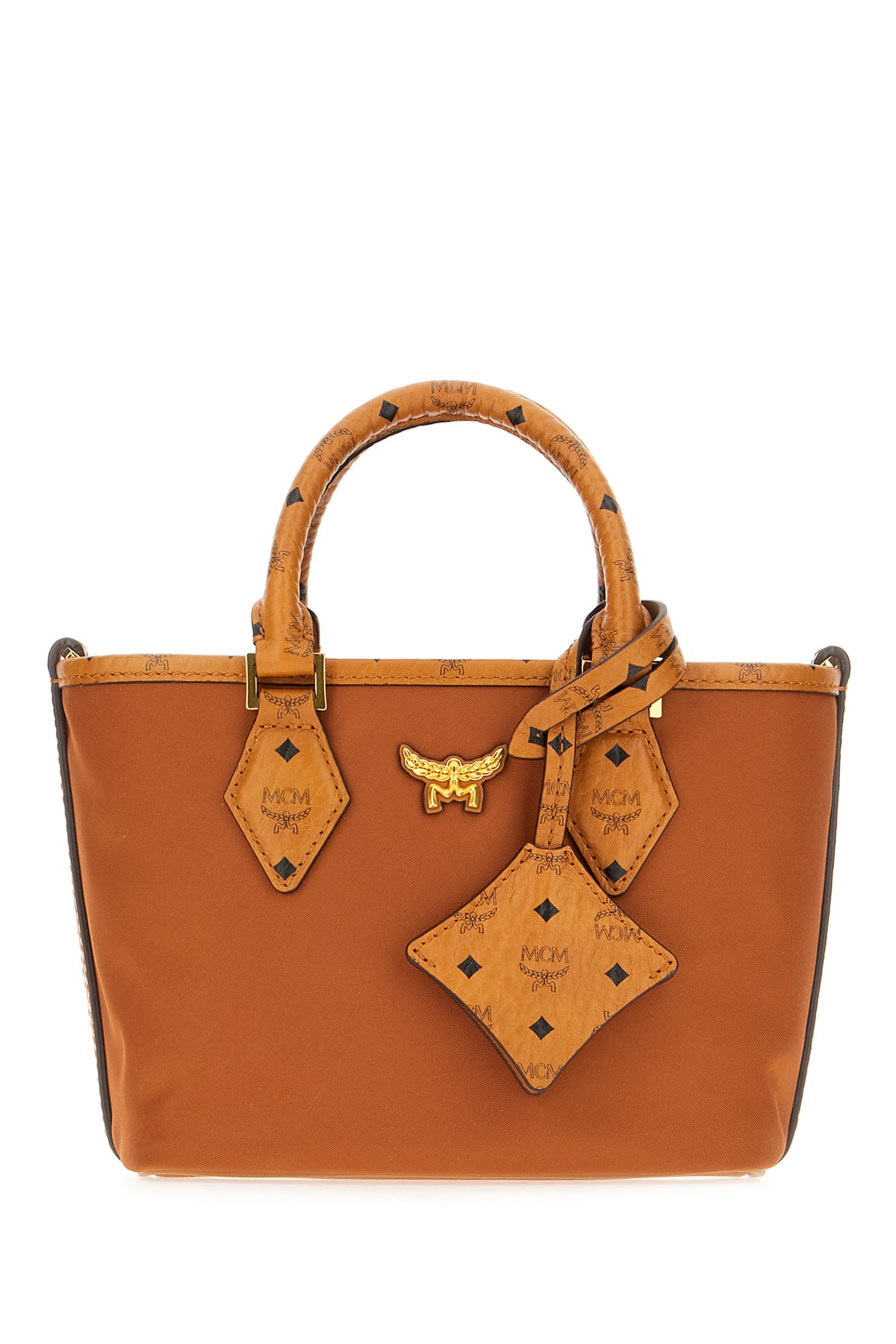 Caramel Nylon Mini Aren Handbag