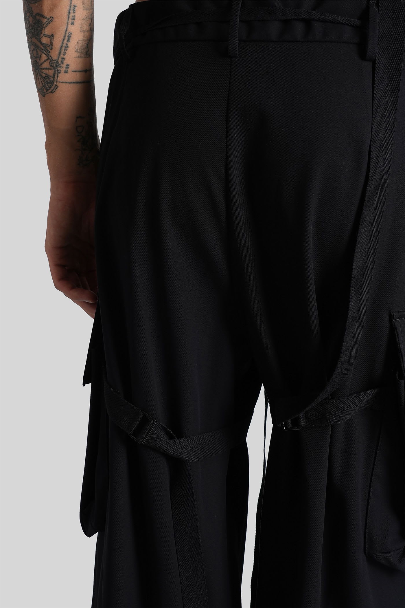 Ann Demeulemeester Iben Pants In Black Acetate In Black